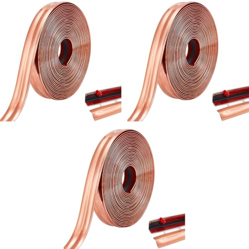 HASTHIP® 1 Roll Rose Gold Wall Molding Trim Apply in Table Edge Door Frame Baseboard Corner Guards Caulk Strip 9.84ft x 0.78in 3PCS HASTHIP® 1 Roll Rose Gold Wall Molding Trim Apply in Table Edge Door Frame Baseboard Corner Guards Caulk Strip 9.84ft x 0.78in 3PCS